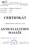 Certifikát - anticelulitidní masáže