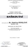 Certifikát - baňkování